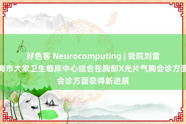 好色客 Neurocomputing | 我院刘雷课题组与上海市大家卫生临床中心结合在胸部X光片气胸会诊方面获得新进展