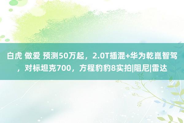 白虎 做爱 预测50万起，2.0T插混+华为乾崑智驾，对标坦克700，方程豹豹8实拍|阻尼|雷达